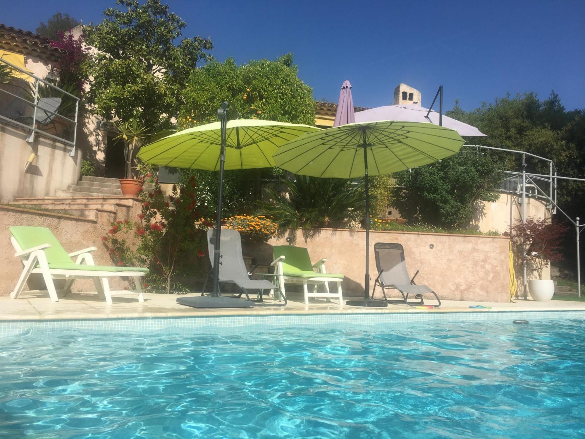Studio Chez Charles Et Marie, Independant De La Maison, Acces Piscine, Tres Calme, Рокфор-ле-Пен Экстерьер фото